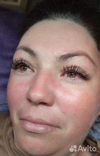 Наращивание ресниц на дому
