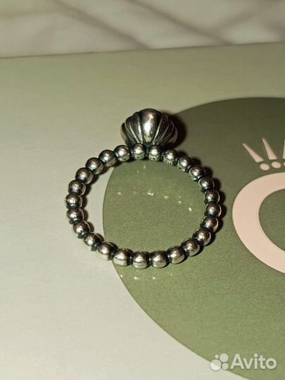 Pandora кольцо талисман хризопраз оригинал