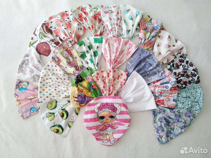 Трикотажные косынки на резинке