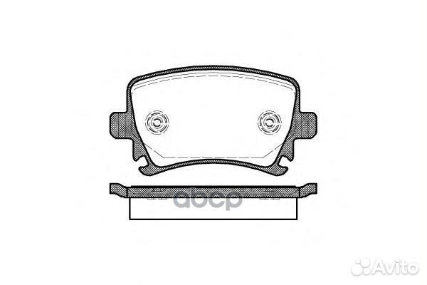 1031 00 колодки дисковые з Audi A3 диск 16' 03