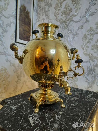 Самовар шар царский на дровах