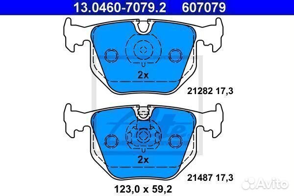 Колодки дисковые з. bmw e38 2.8/4.0/5.0/2.5std/3.0