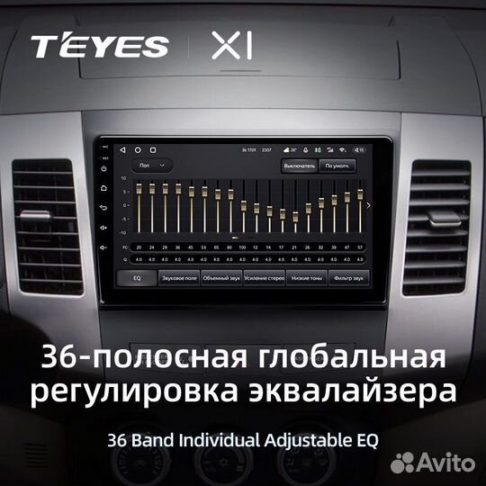 Teyes X1 2/32 для Mitsubishi Outlander 2005-2011