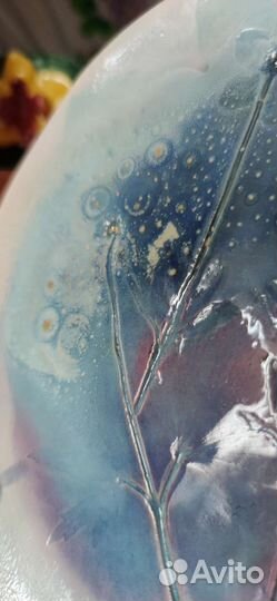 Тарелка керамическая ручной работы