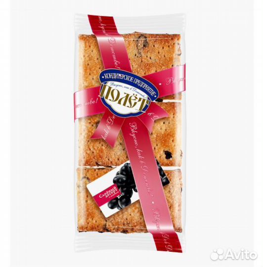 Печенье Слоеный десерт Полет с Изюмом 220г