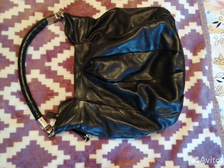 Сумка женская натуральная кожа черная
