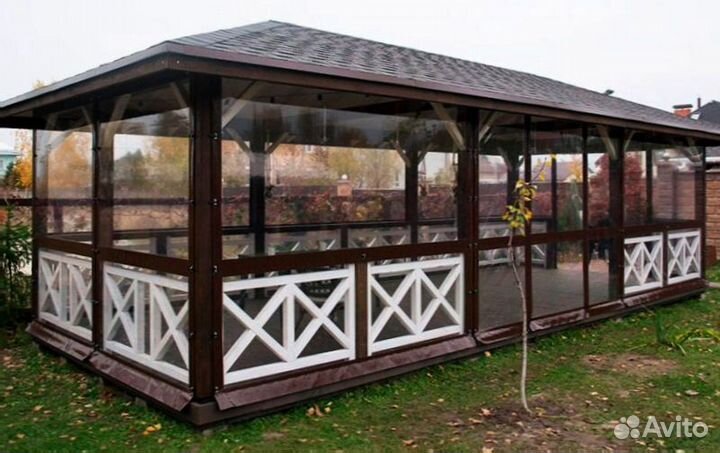 Мягкие окна для террас и беседок