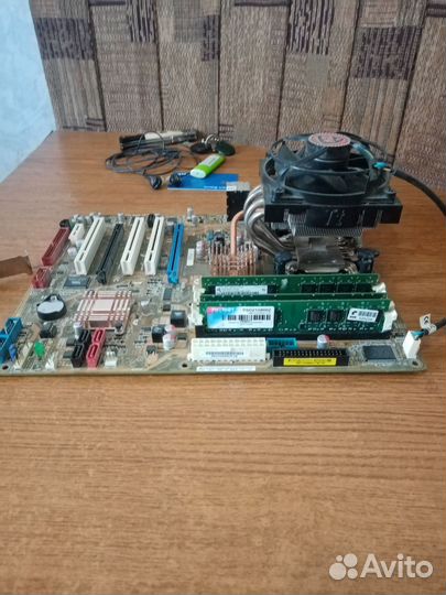 Плата asus P5KR с проц. core 2 duo +4GB