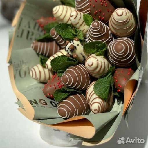 Букет с листьями мяты