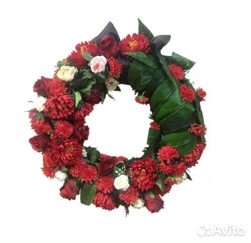 Ритуальные венки, корзины. Живые цветы