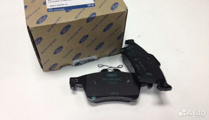 Тормозные колодки передние/задние ford focus 3
