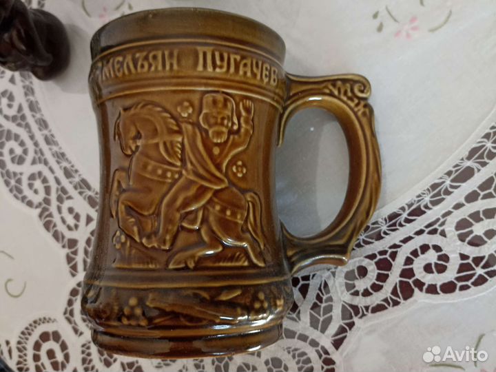 Кружка пивная керамика и стекло СССР