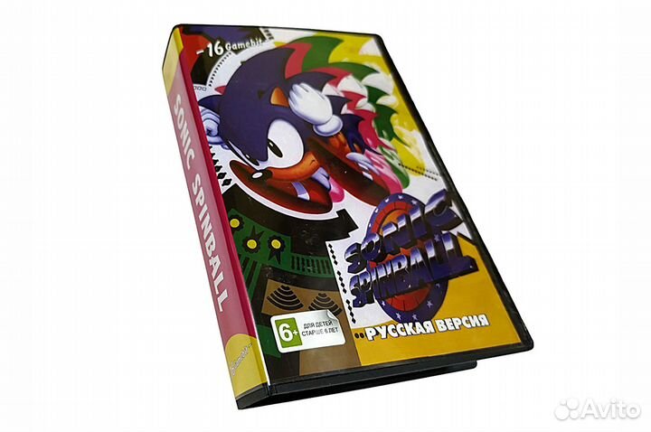 Картридж 16bit одноигровый sonic spinball