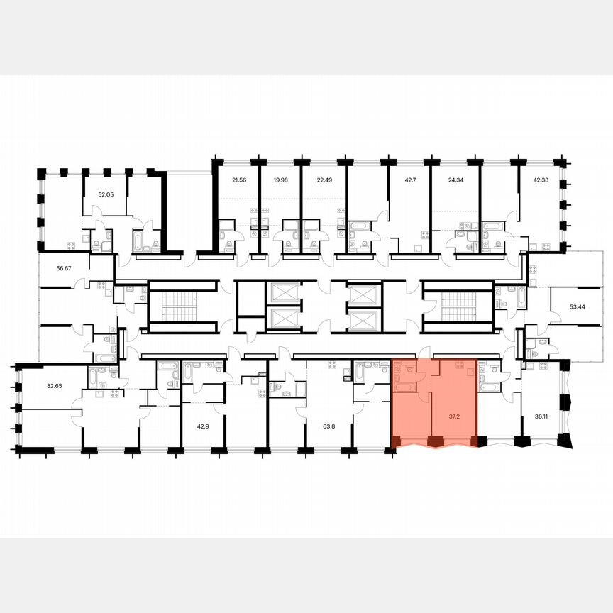 1-к. квартира, 37,2 м², 19/32 эт.