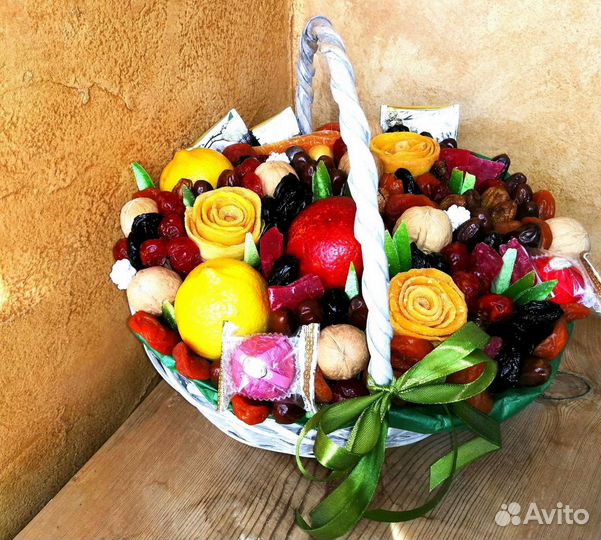 Букеты из сухофруктов,корзины из сухофруктов