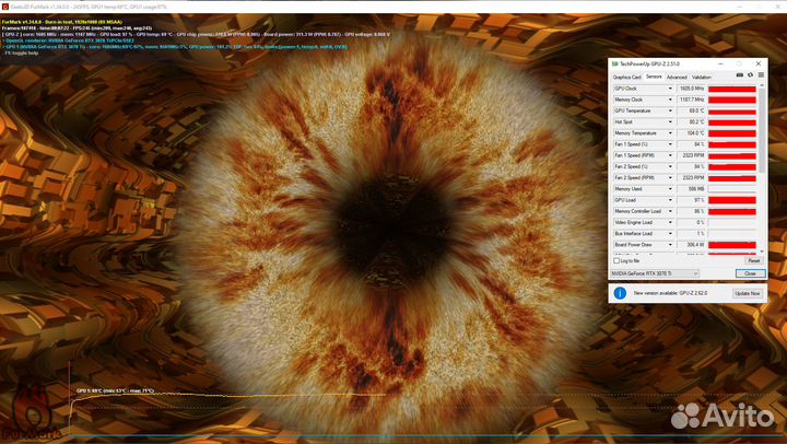 Видеокарта Gigabyte RTX 3070ti 8gb