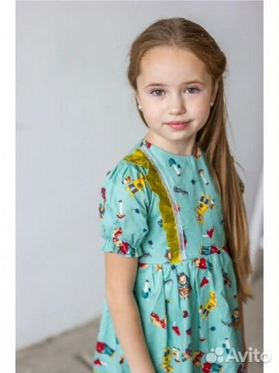 Платье с мишками 110-116