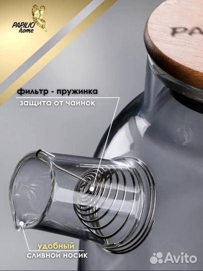 Подарочный набор чайник и 4 кружки