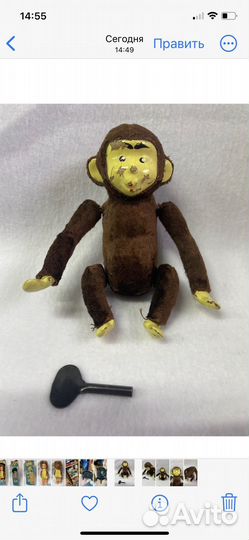 Обезьянка механическая СССР