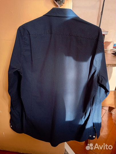 Рубашка мужская в горошек