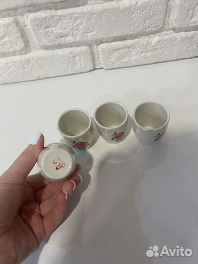 Рюмки фарфор СССР