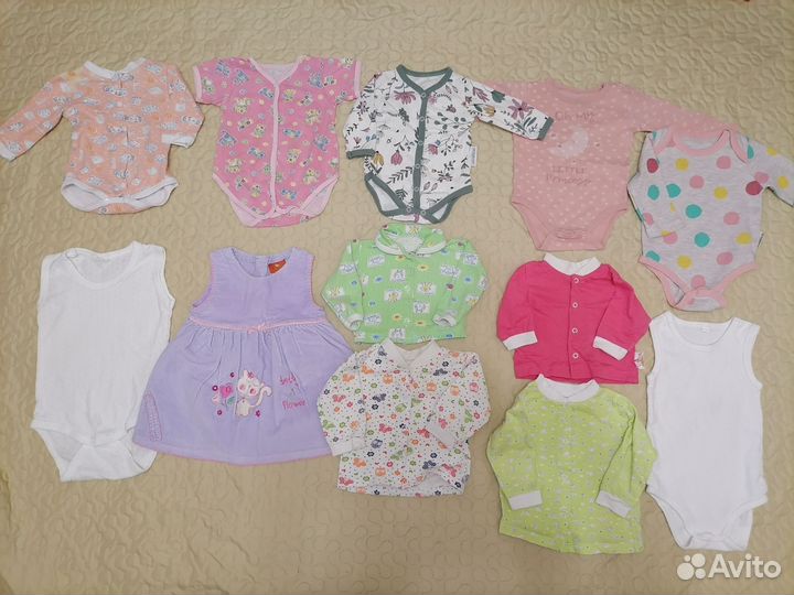 2 пакета вещей на девочку с рождения