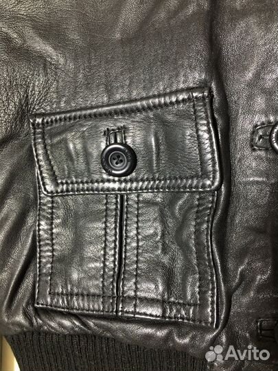 Куртка пилот кожаная винтаж 44-46