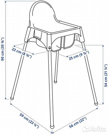 Стульчик для кормления IKEA