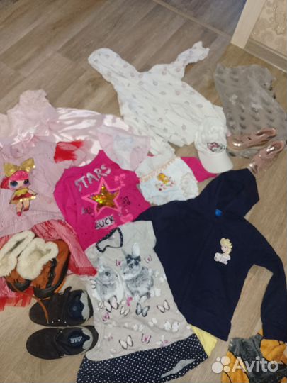 Мешок одежды и обуви на девочку 3-5 лет
