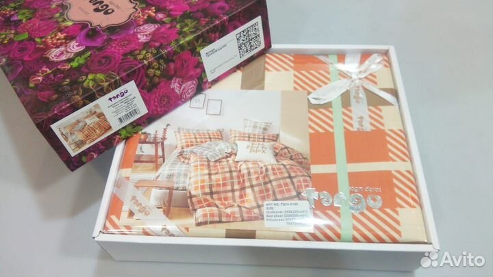 Постельное бельё Tango Novella сатин Евро 4 нав