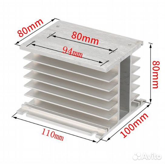 Твердотельное реле SSR,от 25A до 100A. 1Ф и 3Ф