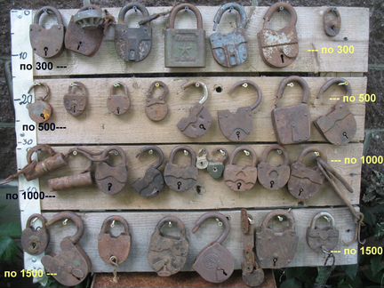 Замки навесные врезные амбарные старинные ключи