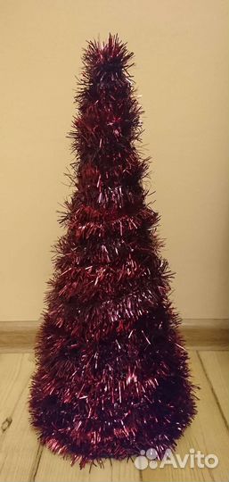 Мишура и ёлка из мишуры