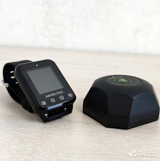 Кнопка вызова официанта модель Бургер и часы Элит