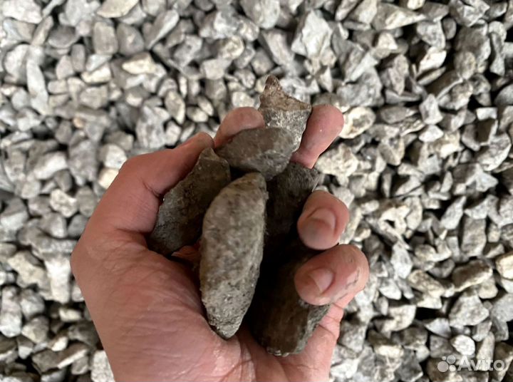 Щебень, Песок