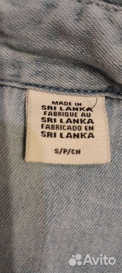 Джинсовая рубашка levis р.S оригинал