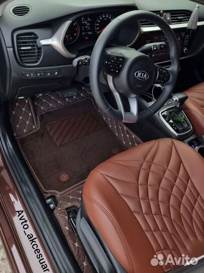 Чехлы Kia Rio4 / Solaris2 - LADA Vesta Коричн Akс