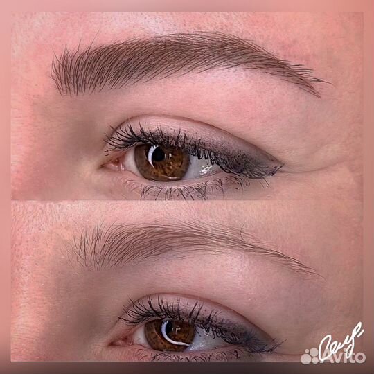 Микроблейдинг бровей- волосковая техника