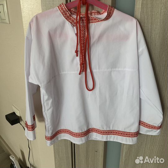 Косоворотка детская белая 128 р