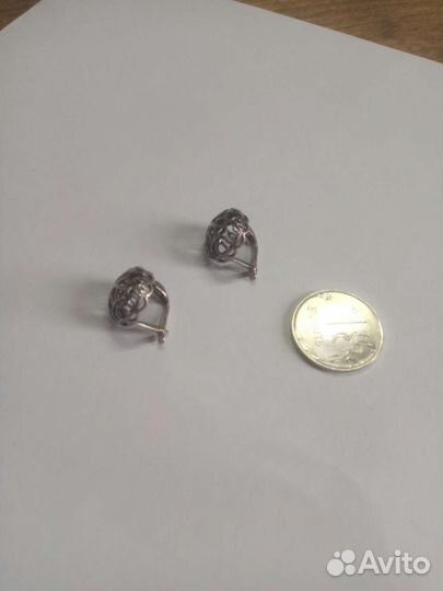 Серьги серебро