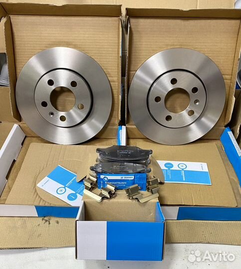 Тормозные диски и колодки перед. Polo/Rapid