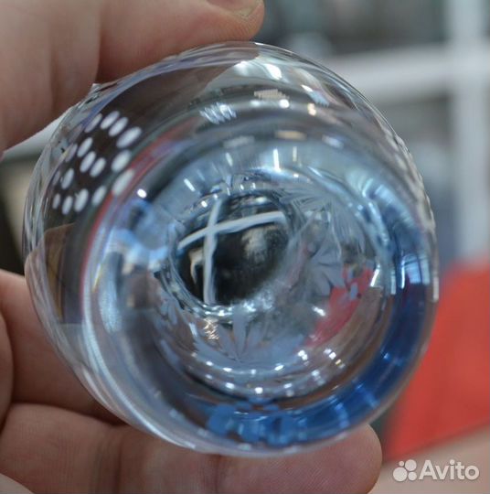 Стеклянная вазочка (ручная роспись )