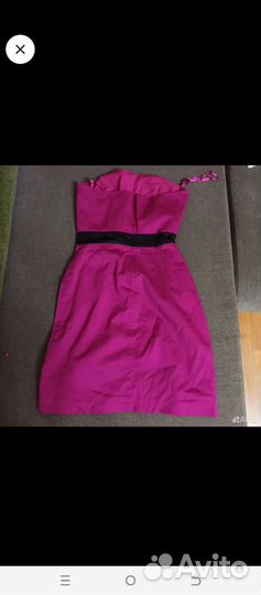 Розовое платье фуксия