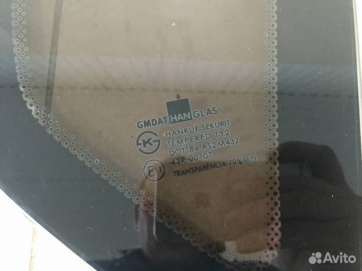 Стекло кузовное глухое правое Chevrolet Aveo T200