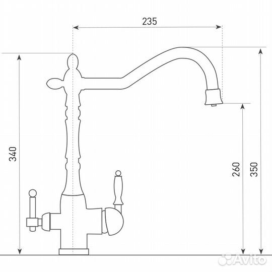 Смеситель Zigmund & Shtain ZS 1900B Швейцарский шо