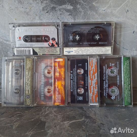 Аудиокассеты Ария, Любэ, Круг, Меладзе, Кадышева