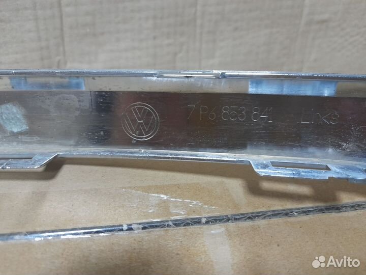 Накладка заднего бампера хром Volkswagen Touareg