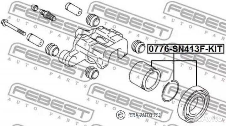 Febest 0776-SN413F-KIT Поршень суппорта тормозного