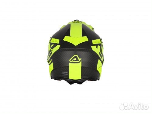 Шлем Acerbis steel carbon Yellow Fluo
