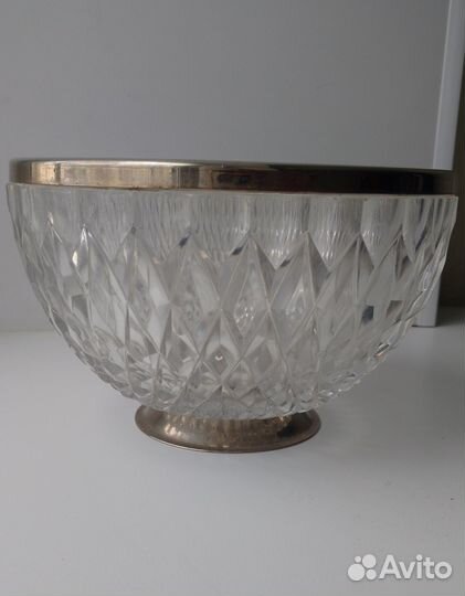 Фруктовница большая СССР на метал подставке